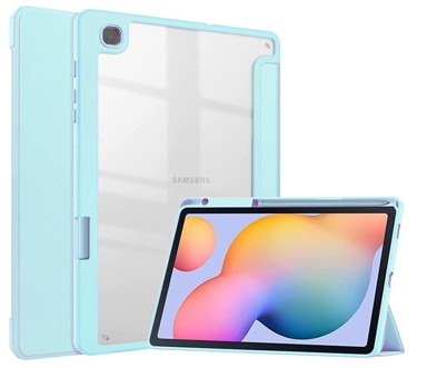 Tvrda prozirna maska za Samsung Galaxy Tab S6 Lite 10,4", plava